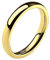 Mianova Band-Ring Edelstahl Herrenring Damenring Partnerring Trauring Verlobungsring Damen Herren Gold Größe 55 (17.5) Breit 4mm