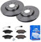 ATE Bremsen-Set 2 Bremsscheiben + Bremsbeläge Bremsensatz Einbau Vorne Bremsscheiben-Set Scheibenbremsen IJF1415Y22 passend für Fiat Grande Punto 199x