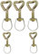 Unbekannt Rohrschellen-Set 10 STK Rohrhalterung Rohrbefestigung Rohrklemme 24-26 mm Gold