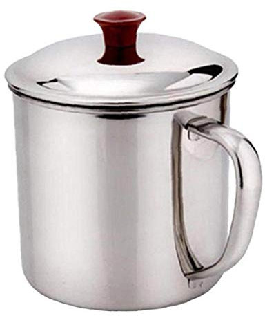 Angoter 380ml Student portatile dell'acciaio inossidabile tazza di viaggio Tumbler Piccolo caffè Tazza da tè all'aperto