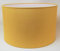 Pantalla Cilíndrica con tela de Algodón, hecha a Mano para Lámpara de Techo, Lámpara de mesa, Lámpara de pie (30 cm Diámetro, 20 cm Altura, Ocre)