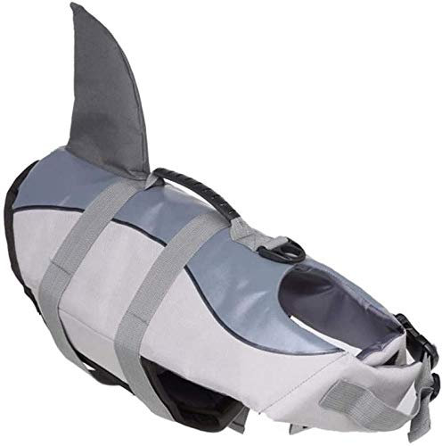 JWCN Chaleco salvavidas para perro, chaleco de buceo para perro, chaleco salvavidas ajustable para perros para deportes acuáticos, piscina, playa, exterior, verde, pequeño