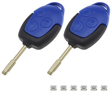 The Lord of the Tools 2 Stück 3-Tasten Fernbedienung Schlüsselanhänger Gehäuseschale mit Ungeschnittenen Schlüssel für Connect Vans MK7 2006-2014