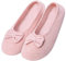 iNszkoos Damen Baumwolle Hausschuhe Yoga Ballerina Slippers Pantoffel Leicht Hefterzufuhren für Zuhause Schlafzimmer Wohnzimmer Büro(Rosa,37-38)