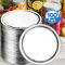 KapStrom Lot de 100 couvercles de conserve pour bocaux Mason (argent, 70 mm), taille standard avec scellant alimentaire, joint hermétique pour garder les conserves fraîches