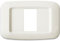 Placca Yes Tecnop.Lucida 1M. Blanc AVE 45PY01BP