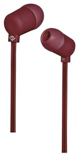 Meliconi Mysound - Speak Fluo Dark Red Type-C Cuffie Auricolari In-Ear rosso bordeaux - Materiale Soft Touch, Cavo Piatto Anti-Groviglio, Resistenti al Sudore, ottime per Musica, Chiamate e Sport
