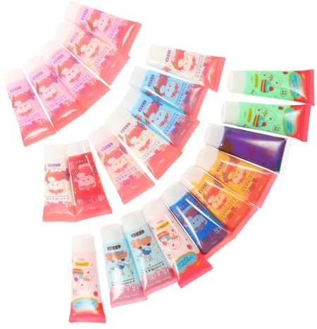 Operitacx DIY Phone Case Glue Set 22 Pcs Imitation Cream Glue 50ml Bottles No Silicone Required Random Color