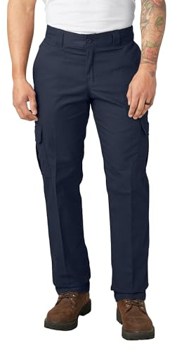 Dickies Flex Regular Fit Cargo Pants. Dark Navy, 34 32