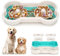 Barpor Slow Feeder Dog Bowls - Anti-Choking Bone-Shaped Slow Feeder Double Bowl, Puppy Slow Eating Dog Bowl for Dry, Wet and Raw Food, Pet Fun Puzzle Feeder Promote Healthier Eating Habits