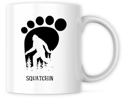 Ad Astra Graphics Squatchin Mug - Bigfoot Sasquatch Funny Monster Mug - 11 Oz Coffee Mug Great Gift For Holiday Birthday Christmas - Premium Ceramic Dye Sublimation Mug - Printed In The USA AAMG0416