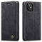 Phernykas Handyhülle für iPhone 12 mini Hülle, Premium Leder Klapphülle Flip Case mit Standfunktion und Kartenfach Handytasche Hülle für iPhone 12 mini Wallet Case Stoßfeste Schutzhülle, Schwarz