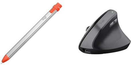 Logitech Crayon Lápiz Digital & Trust Yuno Ratón Vertical Inalámbrico