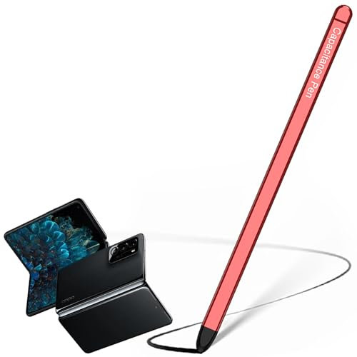 S Pen Replacement, Samsung Fold7/Fold6/Fold5 Pen Stylus Pens, Z Fold 7 Slim Pens, Stylet pour z Fold7 Fold Edition, Stylo de Saisie Universel pour Samsung Galaxy Z Fold7 Smartphone-Rouge