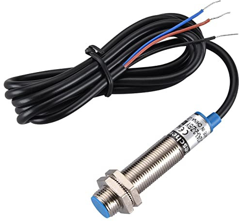 Heschen Interruttore sensore di prossimità induttivo LJ12A3-2-Z/BY Rivelatore 2mm 10-30VDC 200mA PNP normalmente aperto (NO) 3 fili (1)
