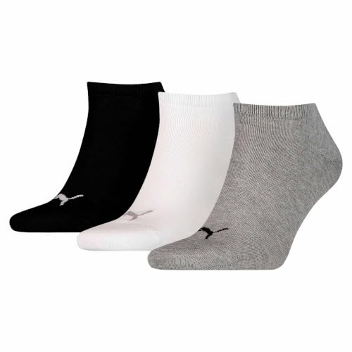 PUMA 3 Paar Sneaker Invisible Socken Gr. 35-49 Unisex für Damen Herren Füßlinge