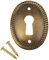 AB-0259 Schlüsselloch-Abdeckung für Schränke, Kommode, Schreibtisch, Schubladen, Vintage-Stil, Altmöbel, Restaurierung Hardware + Bonus (Skelett-Schlüsselanhänger)