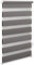 OBdeco Doppelrollo Duo Rollo Klemmfix ohne Bohren B70cm x H150cm(Stoffbreite 66 cm) Grau für Fenster lichtdurchlässig und verdunkelnd
