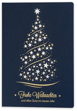 Art Nuvo Weihnachtskarten mit Umschlägen und Einlagen – Set von 10 exclusiven Weihnachtskarten