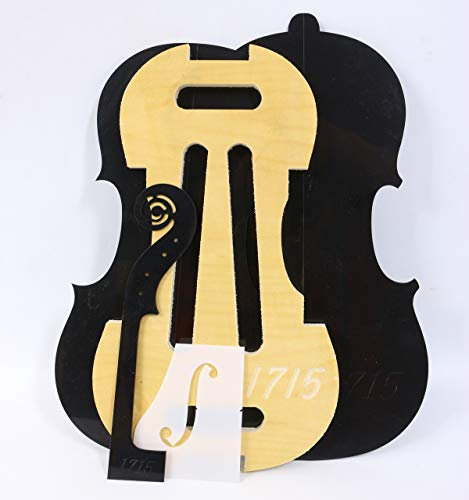 1 Set Violinenschablone, Stradivari-Modell, Geigenhals, F-Loch, Tempelform, 1715 Jahre