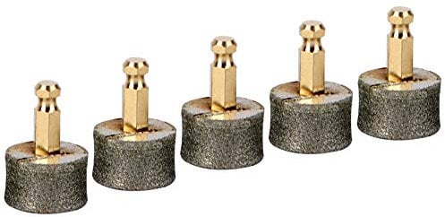 Balacoo 5pcs Dog Nail Grinder Replacement Head Pet Nail Grinder Diamond Tip for Dog Electric Claw Nail Grooming Tool