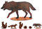 Gartenfigur Rost auf festem Stand – Hochwertig & Wetterfest - Metall Tierfigur - Edelrost Dekofigur/Tier Figur – Gartendeko/Dekoration (Wolf - Höhe 40cm)