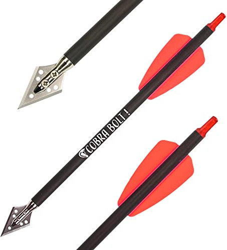 X-Bow FMA Adder - Jagdbolzen - 8,5 Zoll - 2er Pack; eignet Sich besonders für die Cobra System Adder; hochwertiger Carbonschaft