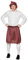 Boland - Set écossais pour hommes, à carreaux, kilt et barrettes, mini-jupe, casquette, écossaise, lady, Écosse, St. Patrick, déguisement, carnaval, fête à thème