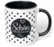 Danke Tasse Schön, dass es dich gibt! - Kaffeetasse als Liebe Geschenk für Frauen und Männer - Dankeschön Geschenk für Freundin, Mama, Papa, Kollegen zu Weihnachten, Geburtstag (Schwarz, V2)