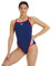ARENA Damen Icons Super Fly Back Solid Badeanzug, Marineblau/Rot, 116