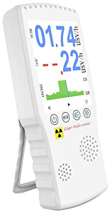 Geigerzähler mit Dosimeter,CEIEVER Radioaktiver Detektor mit LCD Display Beta Gamma Röntgen Tester Persönlicher Dosimeter Marmordetektor Messgerät für Fabrik Umwelt,Home Environment