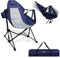 CCLIFE Schaukelstuhl Camping extra groß, Campingstuhl Schaukel Gartenstuhl Faltbar, klappstuhl Outdoor Regiestuhl Strandstuhl