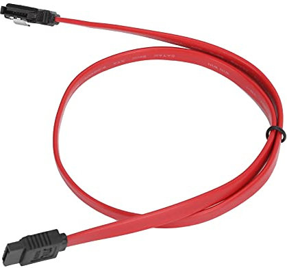 Zunate 50cm Data Cable, Adapter Sata 3.0 Interface with Pure Copper Shrapnel, for Hard Disk/storage Unit/disk Drive/optical and Tape Drive/host Bus Adapter (90 Degree Left Bent)