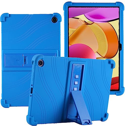YHFZR Hülle für Amazon Fire Max 11, Leicht Silikon Weich Kindgerechte Hülle mit Standfunktion für Amazon Fire Max 11, Dunkel Blau