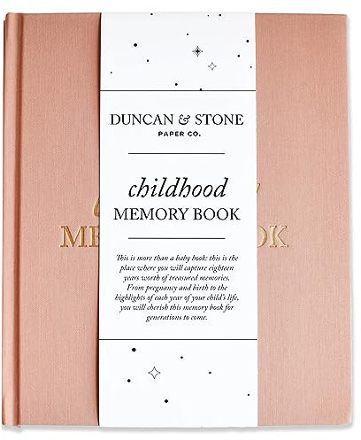 Babybuch Kindheitstagebuch (Dusty Rose, 175 Seiten) - Meilenstein & Kind Erinnerungsbuch von der Schwangerschaft bis zum achtzehnten Jahr - Kindheitserinnerungen Journal für Eltern