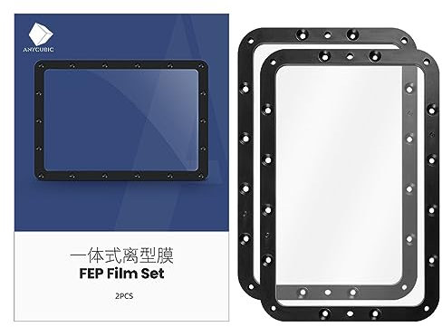 ANYCUBIC Photon MONO 2/ MONO 4 10K FEP Film 197 * 131mm 2Pcs Resin Vat FEP Upgrades 3D Drucker Zubehör Compatible with Anycubic Photon MONO 2 MONO 4 10K UV DLP LCD Resin 3D Drucker-0.15 Dicke