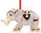 D24TIME Elefanten-Weihnachtsschmuck – Metall-Elefanten-Baumschmuck für Zuhause – Andenken Geschenke für Frauen, Kinder