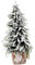 Harilla Künstlicher Weihnachtsbaum, verschneiter Baum, rustikales Herzstück, Feiertags-Miniatur-Kiefer, 50cm