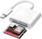 USB C SD Card Reader for 15/iPad/MacBook/iMac, xdgeLoad 3-Slot Type C Reader Supports SD/Micro SD/CF Memory Card Adapter Compatible with MacBook Air/Pro Trail Camera Viewer Plug and Play