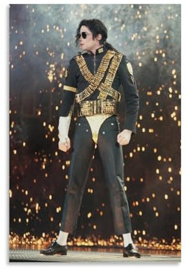 MNABSO Michael Jackson Dangerous Tour Suit Poster Dekorative Malerei Leinwand Wandkunst Wohnzimmer Poster Schlafzimmer Malerei 24x36inch(60x90cm)