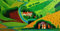 Schwagebo 1000 Pieces Wood Puzzle David Hockney'S The Road Across The Worlds Replica Poster Für Erwachsene Spielzeug Dekompression Spiel Xs302Zh