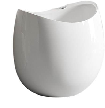 Lavandino per mop Lavandino Lavandino Freestanding con Scarico e Rubinetto, Lavandino in Ceramica da Pavimento, Lavabo for Lavapavimenti Decorativo Unico for Balcone, Bagno, Cortile, Esterno Stazione