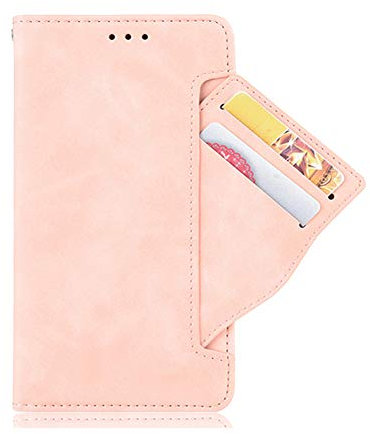 SHIEID Coque pour Nokia HMD Pulse Pro Housse, Étui en Cuir PU Portefeuille Coque avec Fente Carte, Flip Cover Fermeture Magnétique und Flip Béquille Etui pour Nokia HMD Pulse Pro Coque, Rose