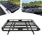 Barres de toit universelles en aluminium - Largeur réglable - Charge maximale : 150 kg - Pour SUV, panier de toit de voiture, panier à bagages, porte-cargaison, 140 x 100 cm - Noir