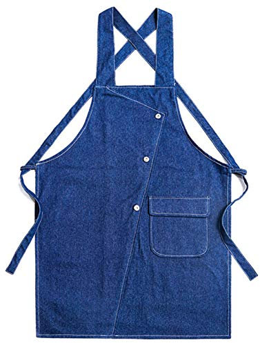 BFNDSSEOU Arbeit Schürze Werkzeug Schürze Schürzen for Herren, Unisex, wasserdichte Arbeitsschürze aus Canvas, Tischlerschürze mit Werkzeugtasche for Werkstatt, Küche, Garten