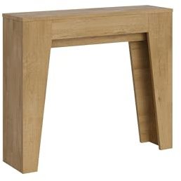 BS COM Console Extensible 90x25/181 cm Narrow Chêne Nature