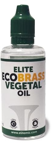 Elite ECOBrass Pflanzenöl 60 ml Schmiermittel für Blasinstrumente pflanzlichen Ursprungs Schmiermittel für Trompetenkolben oder Rotoren von Trompete, Posaune, Flügelhorn, Horn, Bombardin, Tuba usw.