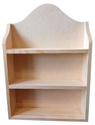 Wooden World - Gewürzregal aus Holz für die Küche, dreistöckig, Gewürz-Organizer, Fullback