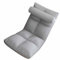 ZASCHMOY Silla de Piso Plegable Ajustable con Respaldo - Flanela Suave Gray Ergenonomic Gaming & Meditation Sofá Reclinable, sofá de Cama para Dormir sin Brazo para Adultos (Grey)