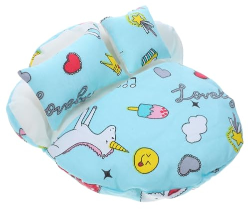 Kleiner Puppenschlafsack Blau aus Polyester 1 Satz für Puppen